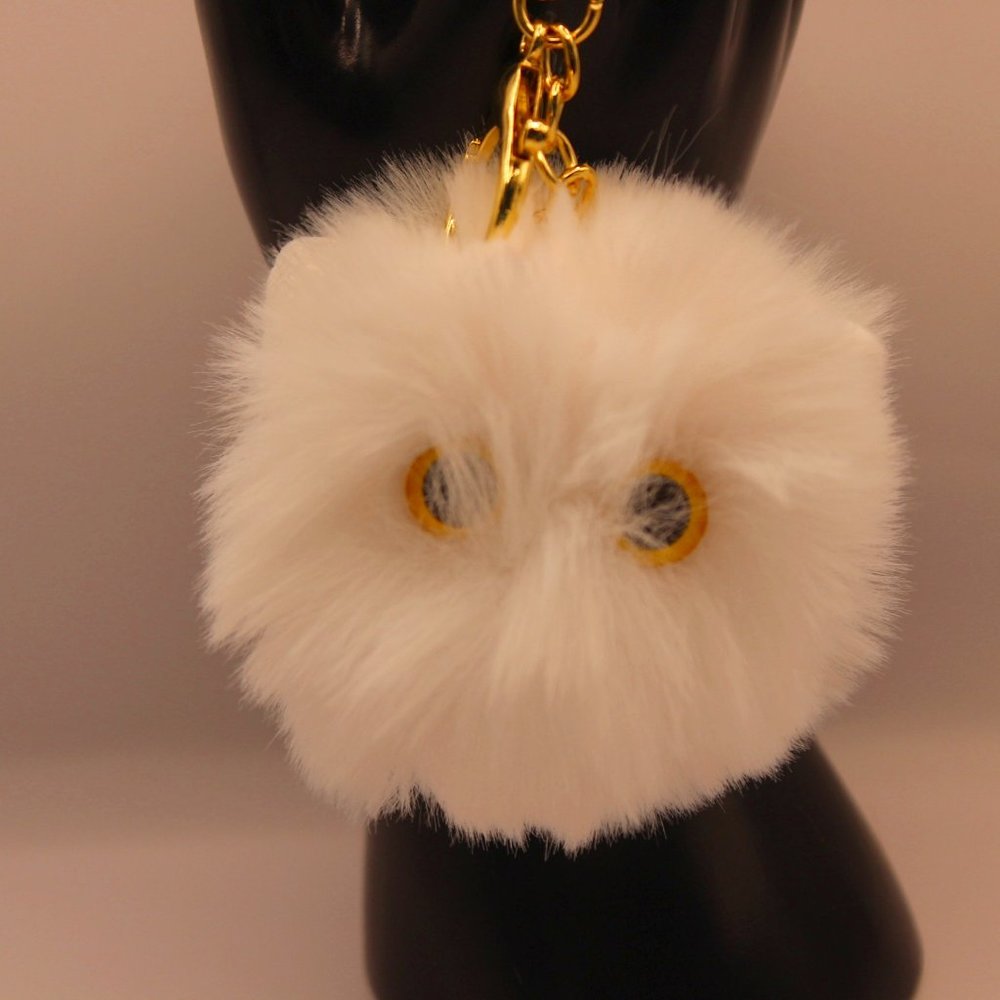 Fluffy Owl Key Chain